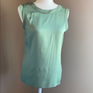 Sleeveless silk blouse